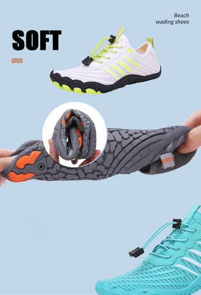 Men and Women Water Shoes, Aqua Shoes, Drainage Beach Sports Swim Sandals, Quick Dry Boating Barefoot Diving Fishing Surfing Sneakers