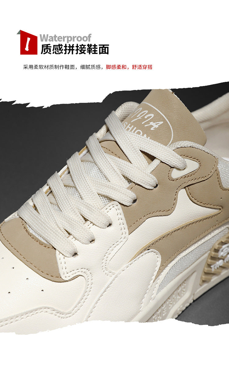 New Autumn Men’s Sneakers Comfortable Platform Shoes 2023 Trend Lace-up Vulcanized White Casual Sneakers Zapatillas