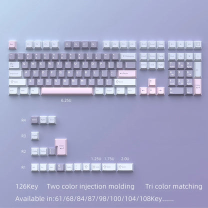 GMK67 GMK87 126 Keys PBT Cherry Keycaps GMK Keycap Double Shot Mechanical Game Keyboard Wireless for MX Switch Keycap