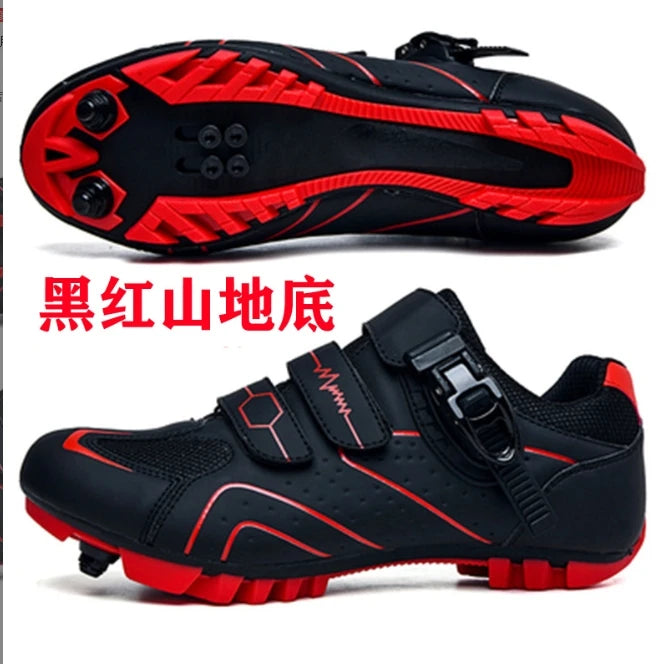 Unisex Hard Sole Cycling Shoes – 4-Season Road Bike Lock Pedal Shoes for MTB Outdoor Sports