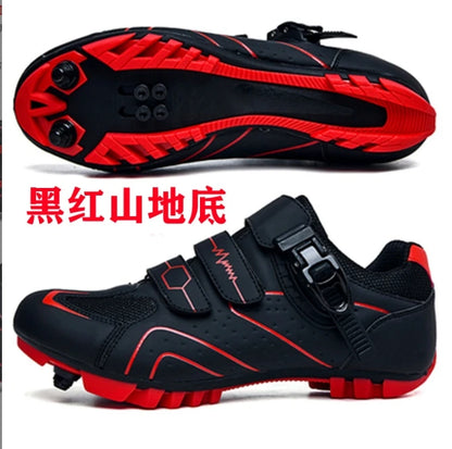 Unisex Hard Sole Cycling Shoes – 4-Season Road Bike Lock Pedal Shoes for MTB Outdoor Sports