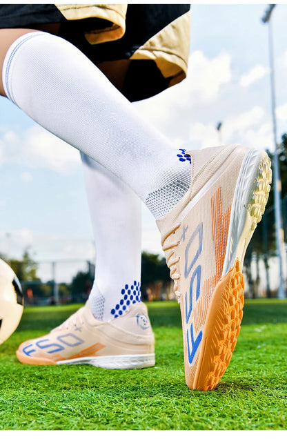 New Men's Soccer Shoes High-Quality Cleats Football Boots Sneakers Hot-Selling Indoor Futsal Non-Slip Match Grass High-Top Outdoor