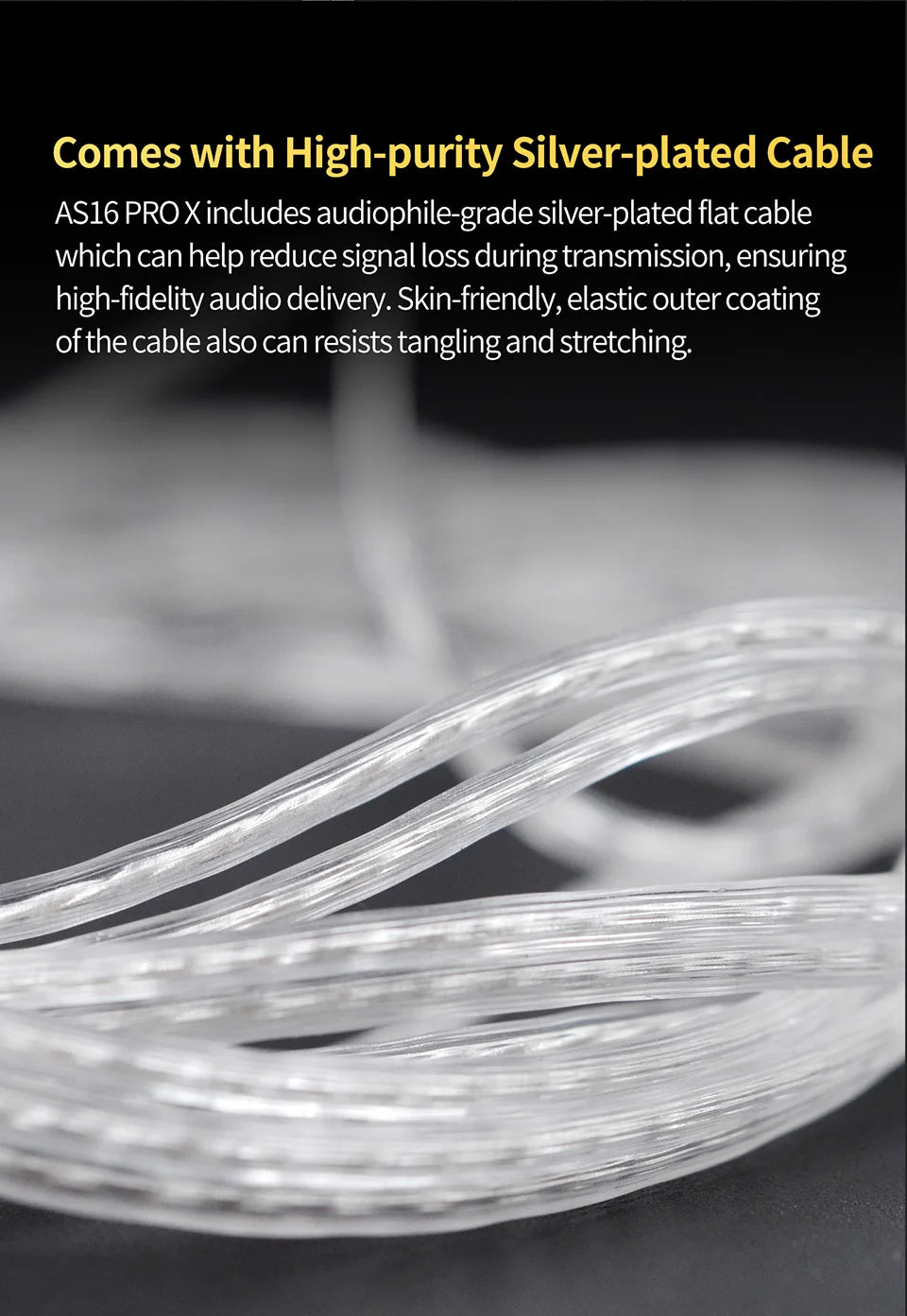 KZ AS16 PRO X HiFi-In-Ear-Monitor-Ohrhörer – Kabelgebundene Kopfhörer mit 8 Balanced-Armature-Treibern und Mikrofon