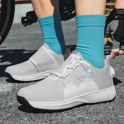Cycling shoes MTB flat pedal cleat shoes mountain man bicycle shoe speed cycling racing sneaker road bike shoe lock footwear men