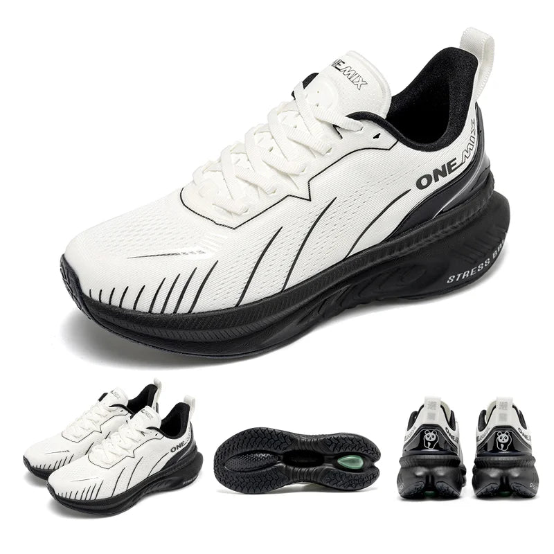 ONEMIX New Cushioned Running Shoes for Women Fall Winter Heavy Runners Lace-Up Women’s Jump Rope Dance Non-Slip Outdoor Sneakers