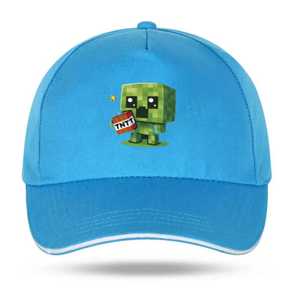 1 Creeper Pattern Baseball Cap | Unisex Hip-Hop Cap, lightweight and form-fitting, perfect for travel and casual wear Sun Hat