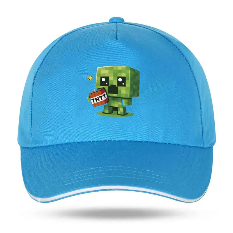 1 Creeper Pattern Baseball Cap | Unisex Hip-Hop Cap, lightweight and form-fitting, perfect for travel and casual wear Sun Hat