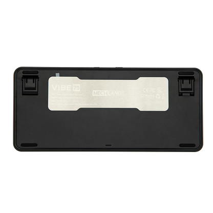 RU Layout MechLands Vibe 75 V2 Russian Version 75% Compact Layout Wired/BT/2.4GHz Wireless Mechanical Keyboard RGB Backlight TFT Screen