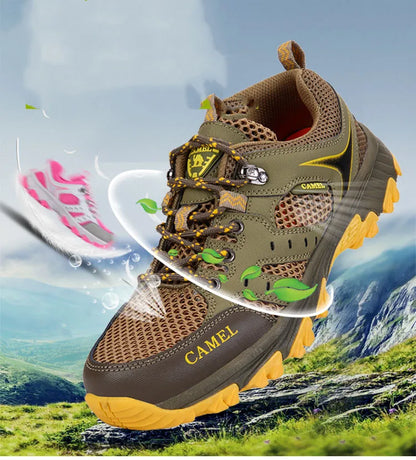 Brand Hiking Shoes For Men Non-slip Trekking Sneaker Spring Summer Breathable Rock Climbing Shoes Men Sport Outdoor Sneakers Man