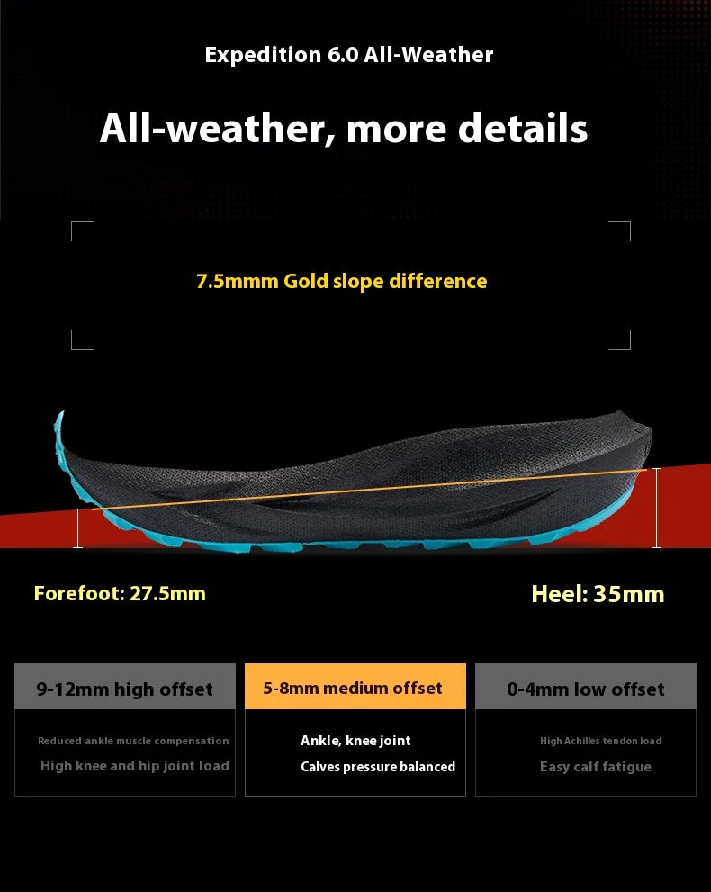 BMAI Outdoor Men's Sports Shoes Breathable Man Sneakers Lightweight Mountain Running Shoes for Men Cushion Trail Jogging Sneaker