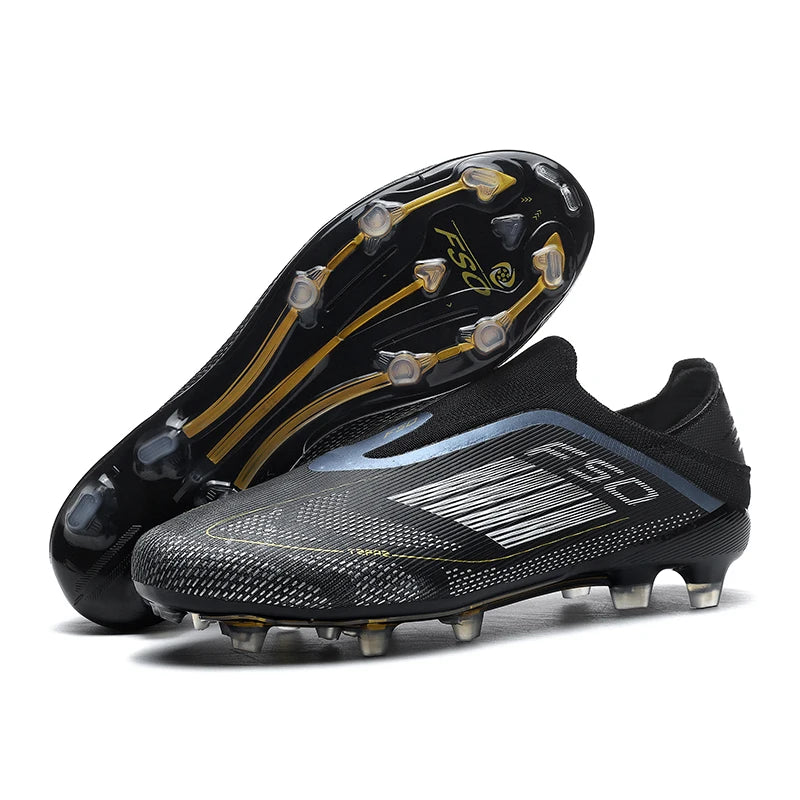 Men's Football Boots Futsal Ultralight Soccer Shoes Training TF Match Long Spikes Breathable Indoor Sneakers Cleats Drop Shipping