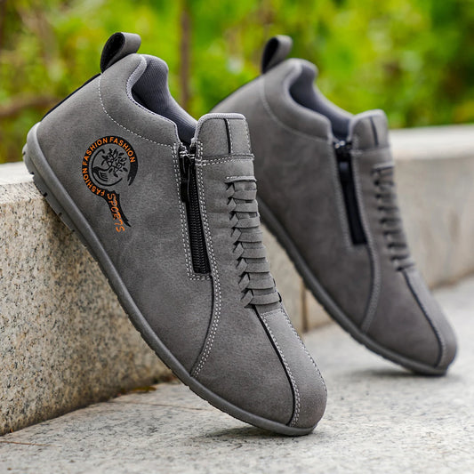 Men's Lightweight Casual Shoes Outdoor Entertainment Skateboarding Daily Walking Driving Shoes Comfortable Breathable Slip-On