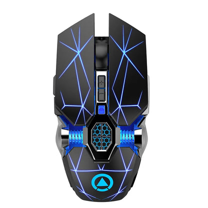 UTHAI A7 Laptop Accessories Rechargeable Wireless Mouse Mute Office Game Water Cooled Light Effect Bluetooth Mouse