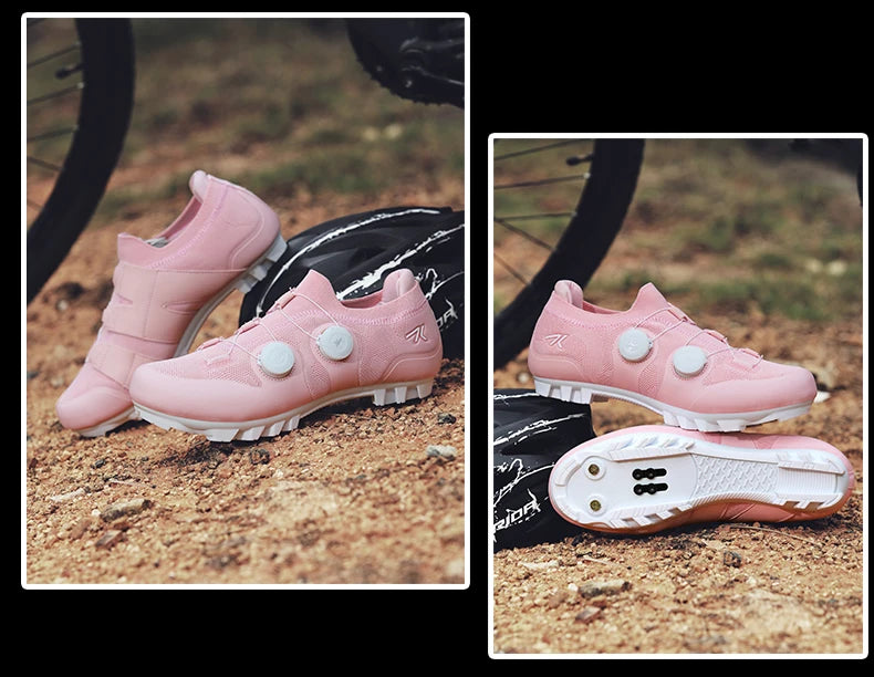 Professional Men's Cycling MTB Shoes Route Cleats Speed Road Bike Sneakers Racing Women Flat Bicycle Mountain SPD Biking Footwear