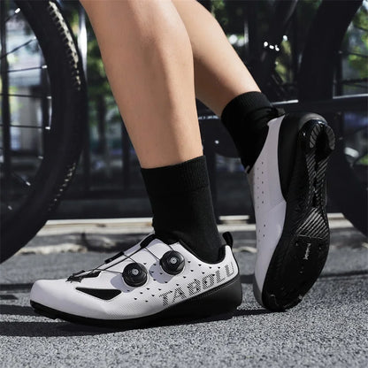 Road Cycling Shoes Flats Cleats Shoes Speed Cycling Sneaker Man Bike Shoes Women Self-Locking Non-slip Mountain Bicycle shoe spd