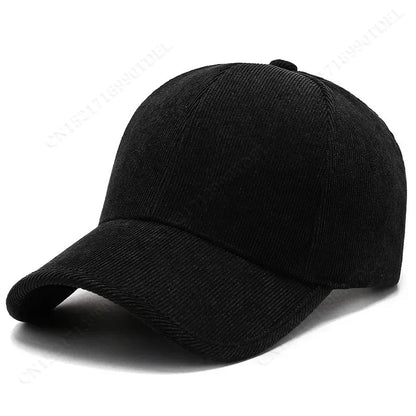 Trendy ArmyGreen Winter Baseball Caps For Men Luxury Women Corduroy Cap Snapback Hip Hop Trucker Hats Casquette Homme