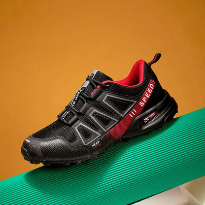 Men’s Lockless Cycling Shoes, Outdoor Mountain Cross-Country Non-Slip Hiking Shoes, Breathable Sports Shoes, Road Cycling Shoes