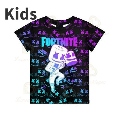 Camiseta 3D Red Jade Fortnite Anime Battle Royale para hombre, mujer y niños - Camiseta Pelly, regalo de cumpleaños para niñas y niños