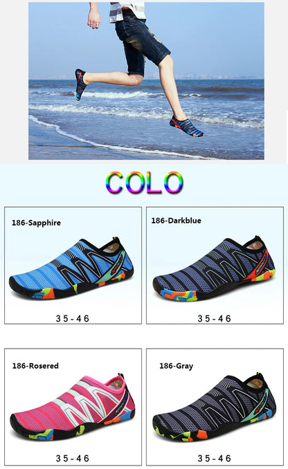 2023 Yoga Sports Water Sneakers, Unisex Swimming Aqua Seaside Barefoot Slippers, Surf Upstream Light Quick-Drying Beach Water Shoes