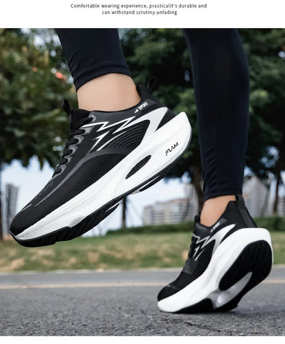 Scarpe sportive da running da uomo per maratona, con cuscino d’aria, traspiranti, leggere e confortevoli, sneakers atletiche outdoor da donna per jogging e tenis
