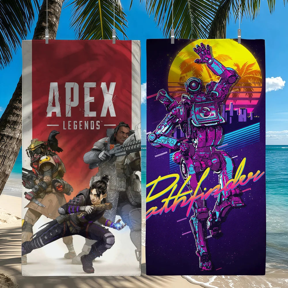 Game Apex Legends Towel Beach Shower Bath Travel Lightweight Skin Friendly for Pool Camping Cruise Summer