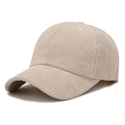 Unisex Corduroy Corduroy Baseball Cap Adjustable Sun Hat Hip Hop Cap Men