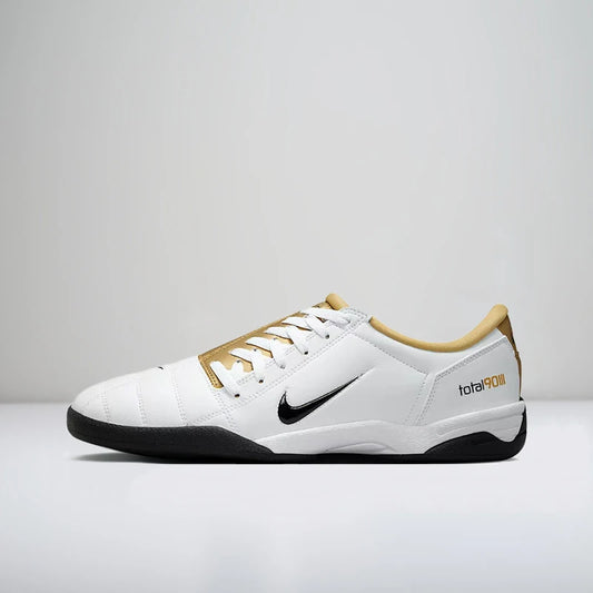 Nike Total 90 III Men's Low-Top Soccer Cleats Stylish Two-Tone Design,Premium Comfort,Lightweight, and Snug Fit–White HJ9351-101