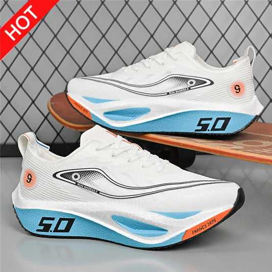 New Sports Shoes for Men&Women, Running Sneakers, Carbon Plate, Male Marathon Racing, Shock-absorbing, Athletics Training Shoes