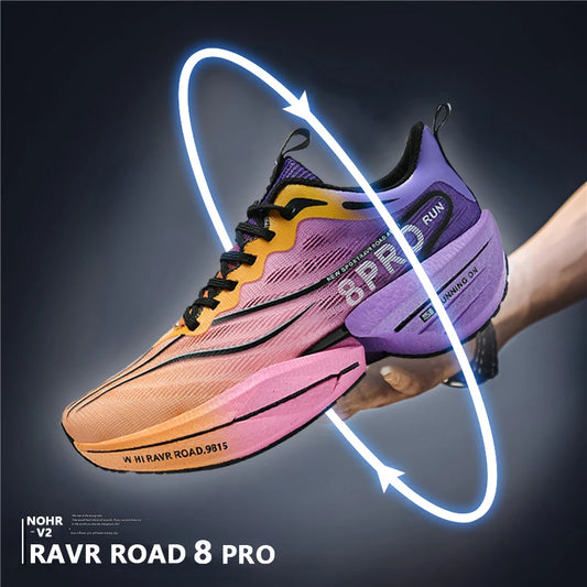 Men's Running Shoes Carbon Plate Racing Marathon Athletic Shoes Cushioned Comfortable Road Sneakers Teenage Training Shoes