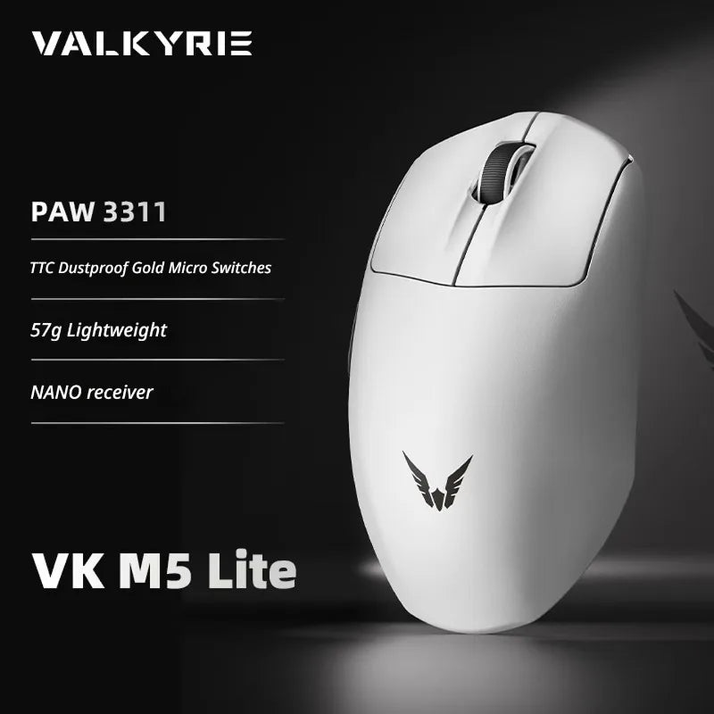 VALKYRIE VK M5 PRO Wireless Mouse Dual 8K Intelligent Display Screen Receiver Ergonomic Lightweight Low Latency Gaming Mouse