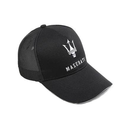 Für Maserati Baseballcaps für Herren und Damen, bestickt, verstellbar, Hip-Hop-Sonnenhut für Outdoor-Sport, Wandern, Laufen, aus Baumwolle, Geschenk, Radkappe