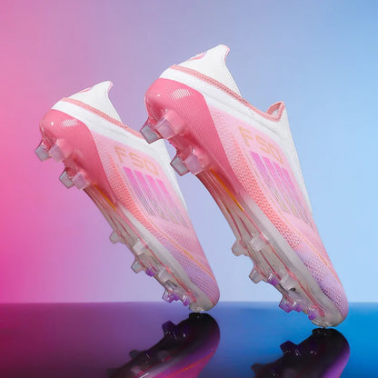 Men's Football Boots Futsal Ultralight Soccer Shoes Training TF Match Long Spikes Breathable Indoor Sneakers Cleats Drop Shipping