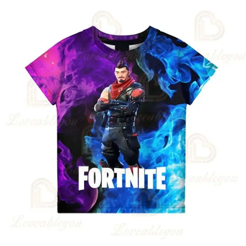 Παιδικό T-shirt Fortnite Victory Game 3D, ρούχο για μωρά, στυλ Harajuku, χαριτωμένο μπλουζάκι Battle Royale Hero για αγόρια και κορίτσια