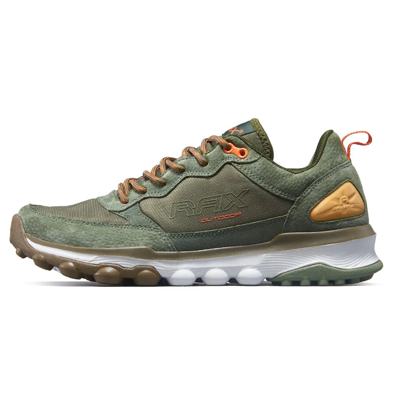 Rax Cowhide Hiking Shoes Men Outdoor Mountain Antiskid Climbing Sneakers Warm Lightweight Trekking Boots Sports Casual Shoes