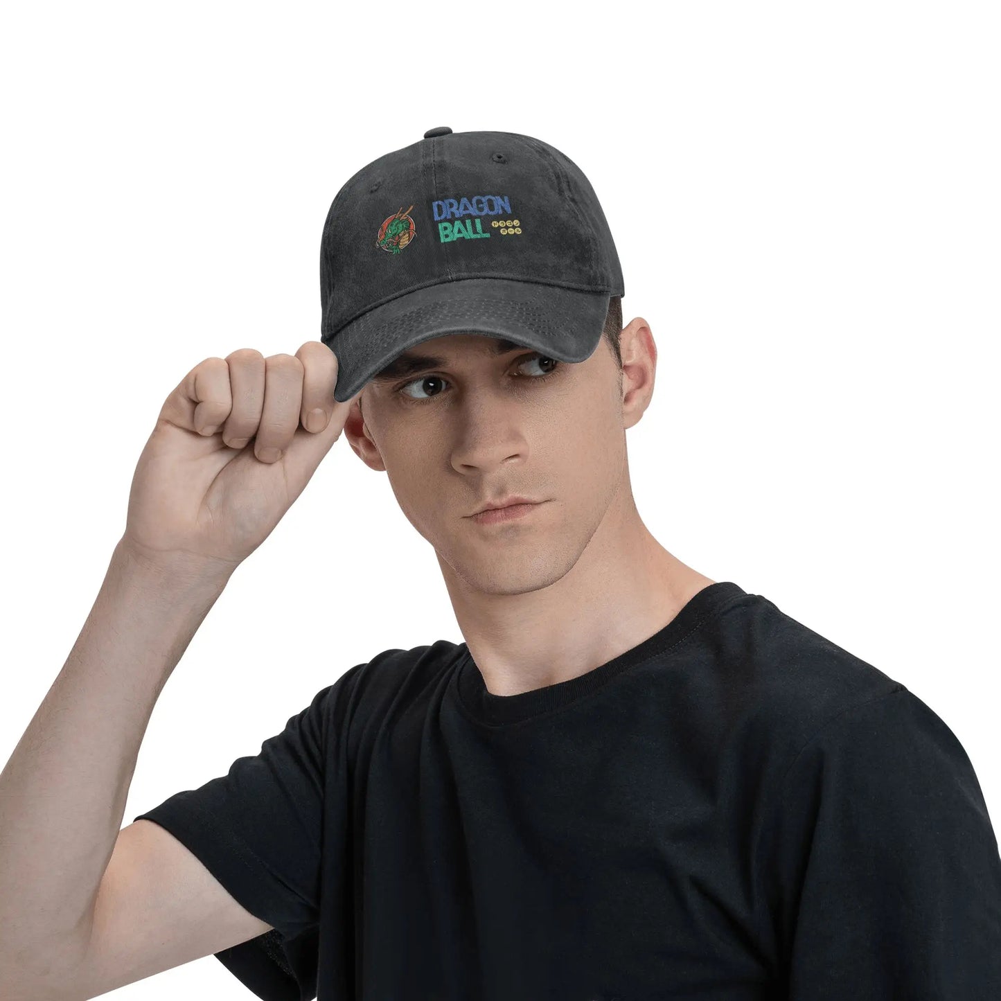 Dragon Ball Shenron Logo Baseball Caps Unisex Distressed Denim Snapback Cap Goku Kakarot Manga Outdoor Adjustable Fit Caps Hat