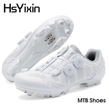 MTB Cycling Shoes Breathable Men’s and Women’s Off-Road Mountain Bike Cycling Shoes Self-Locking Speed Mountain Bike Pedal Shoes