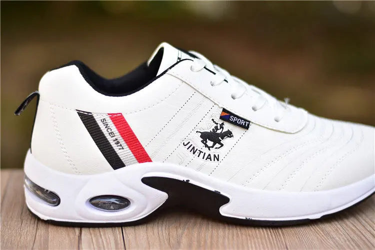 Men's Leather Sneakers Casual Versatile Outdoor Non-slip Running Footwear Fashion Men's Board Shoes Zapatos Homme