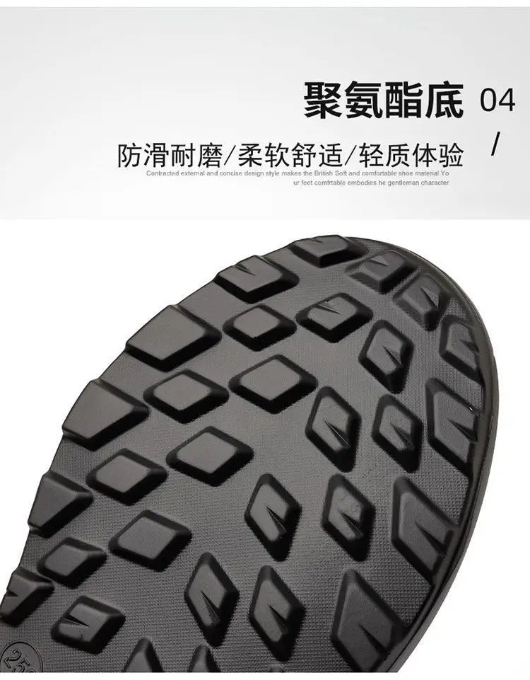 Outdoor Men's Sneakers 2026 New Spring and Summer Thick-Soled Sports Shoes Men's Hiking Daddy Shoes Casual Footwear for Men