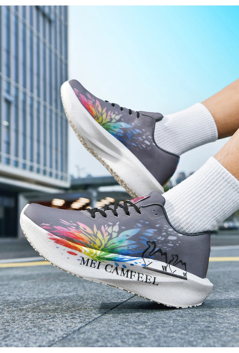 2026 New Eagle Pattern Running Shoes Carbon Plate Marathon Sports Shoes Ultra-light Breathable Cushioning Training Running Shoes