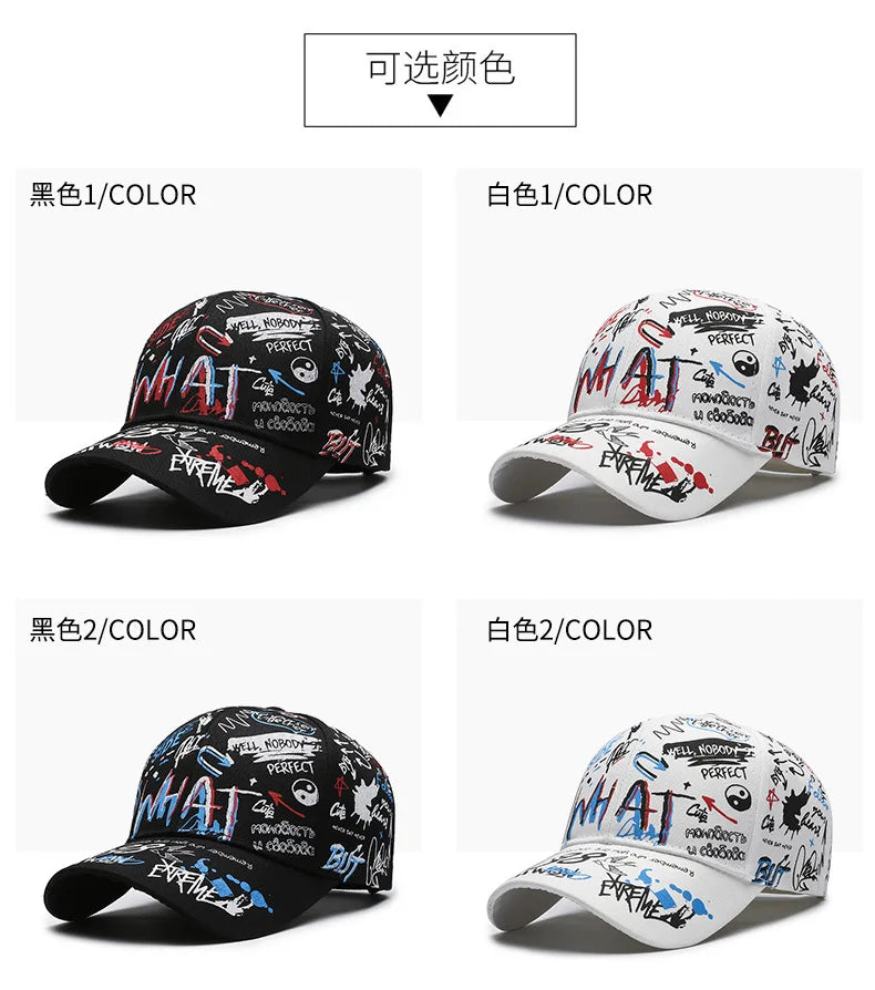 Fashion Hip Hop Baseball Cap Personality Trucker Caps Cotton Snapback Hat Outdoor Sun Hats Sports Leisure Cap