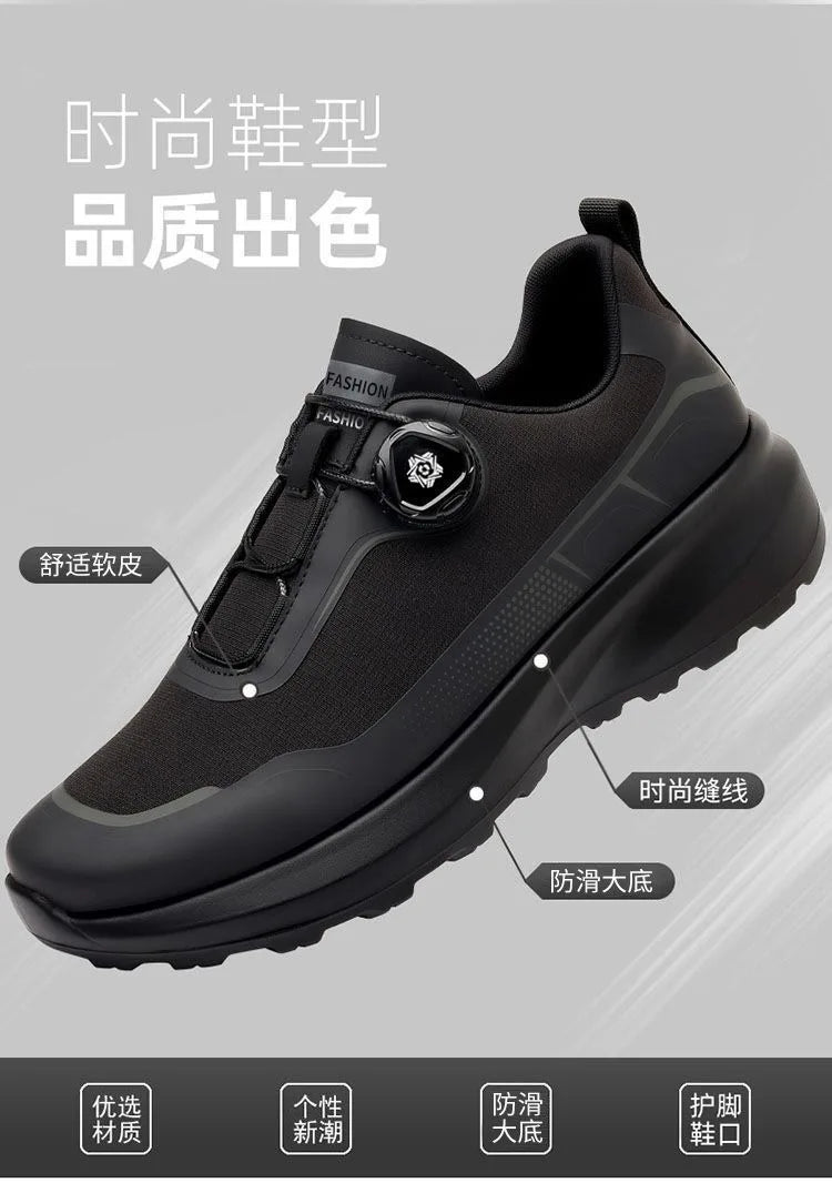 Outdoor Men's Sneakers 2026 New Spring and Summer Thick-Soled Sports Shoes Men's Hiking Daddy Shoes Casual Footwear for Men