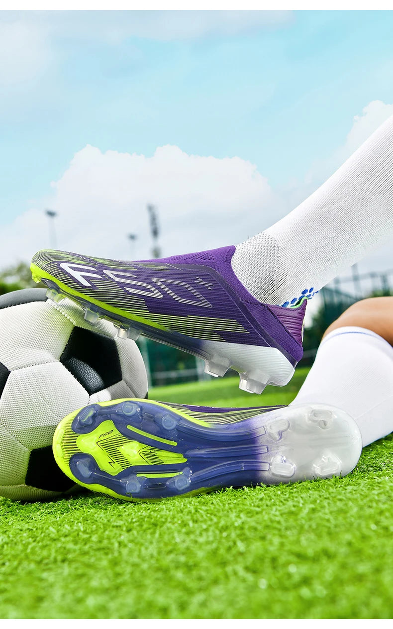 New Men's Soccer Shoes High-Quality Cleats Football Boots Sneakers Hot-Selling Indoor Futsal Non-Slip Match Grass High-Top Outdoor