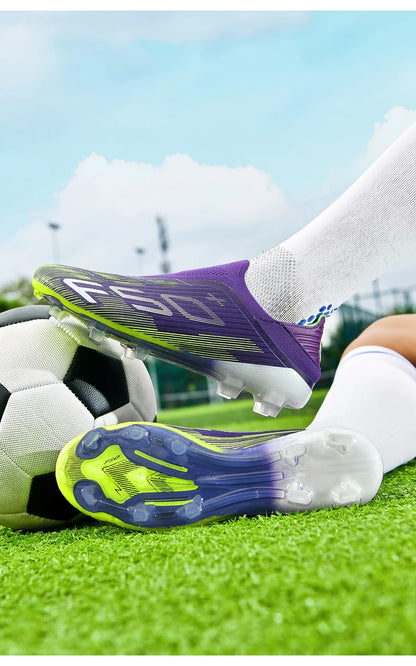 New Men's Soccer Shoes High-Quality Cleats Football Boots Sneakers Hot-Selling Indoor Futsal Non-Slip Match Grass High-Top Outdoor