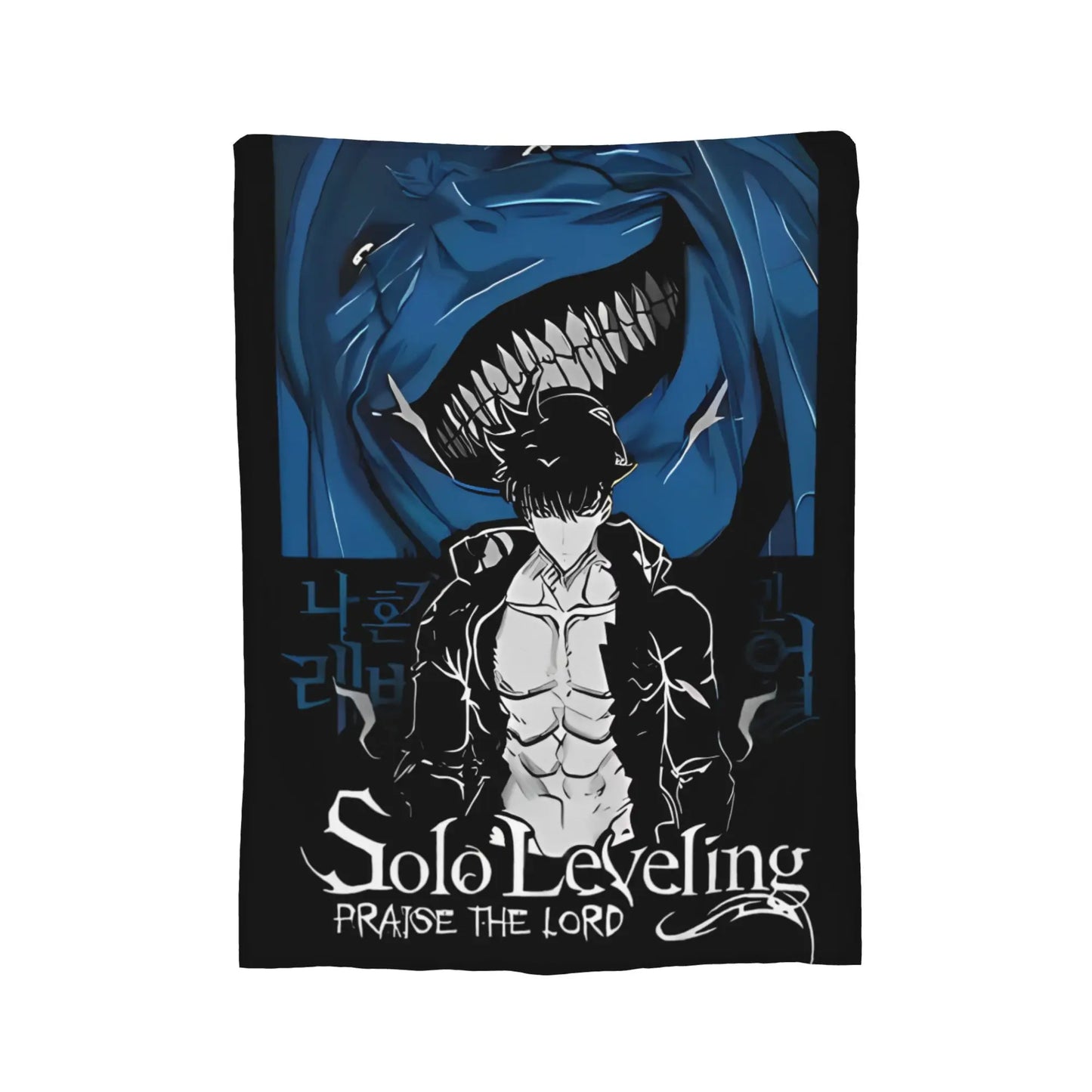 Solos Levelings Vintage Anime Plush Blankets  Awesome Throw Blanket for Home 125*100cm Bedspread,