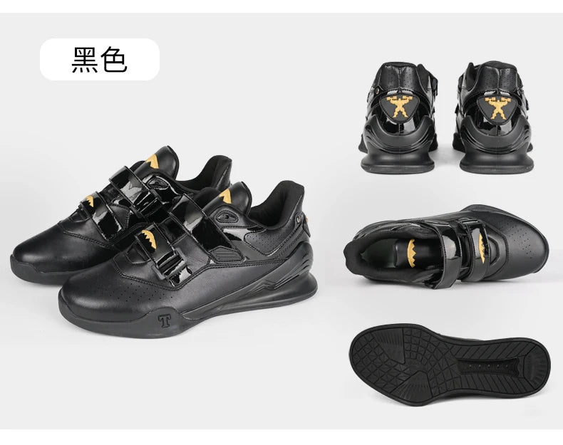 Professional Weightlifting Shoes Comfortable Indoor Squat Training Shoes Durable Anti Slip Weightlifting Hard Pull Sports Shoes