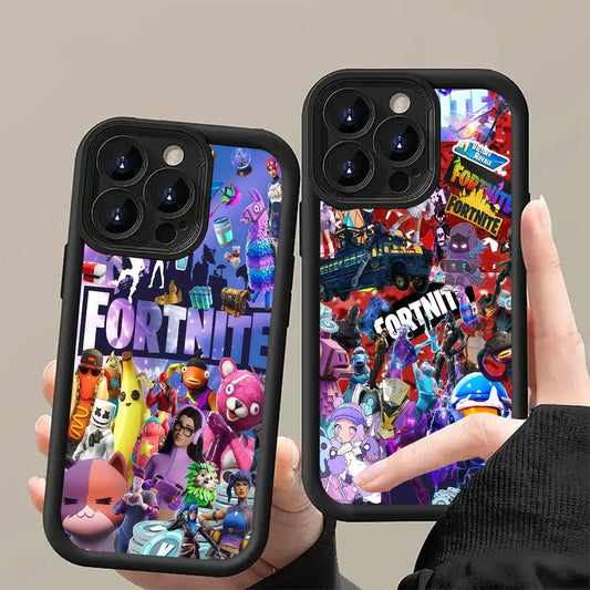 F-Fortnite Gaming-Handyhülle für iPhone 17e 17 16e 16 15 14 13 12 11 Air Pro Max Mini XR XS X 7 8 6 6s Plus, weiche TPU-Rückhülle