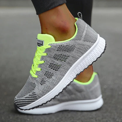 New Arrival Women Flats Footwear Lace-Up Flats Casual Sneakers Women's Soft Zapatos Mujer Plus Size