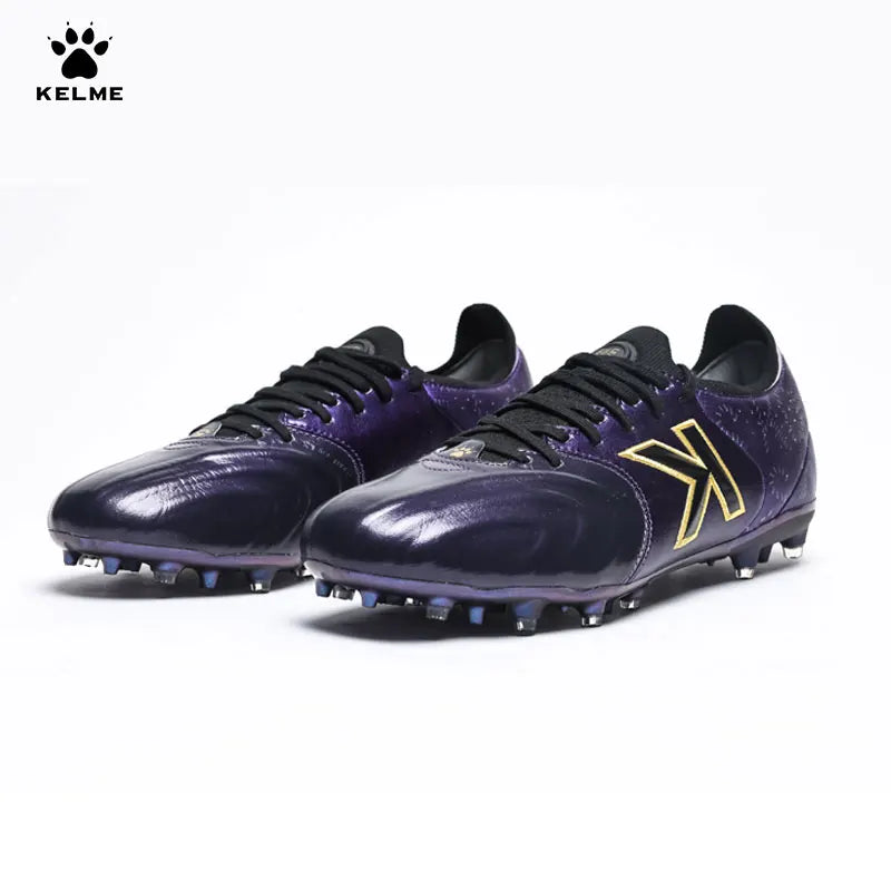 Kelme Kangaroo Leather Mg Soccer Shoes Professional Match Sports Football Shoes Outdoor Anti Slip Football Boots