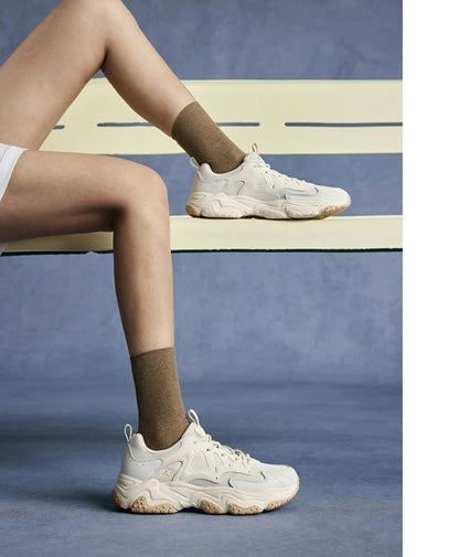 Xtep Casual Shoes 2025 Spring And Summer Lightweight Sports Shoes Thick Sole Fashionable Street Style Sneakers 875319320004