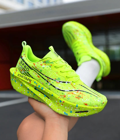 2026 Air Cushion Jogging Shoes Running Shoes Carbon Board Marathon Men Sports Breathable Lightweight Women's Nonskid Sneakers